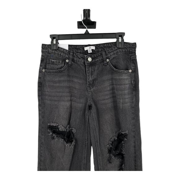 BP. jeans destroyed wide leg distressed low rise denim size 27 - Picture 2 of 5